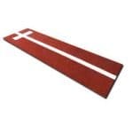 Softball Pitchers Mat with Power Stripe 3x10 Clay